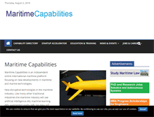 Tablet Screenshot of maritimecapabilities.com